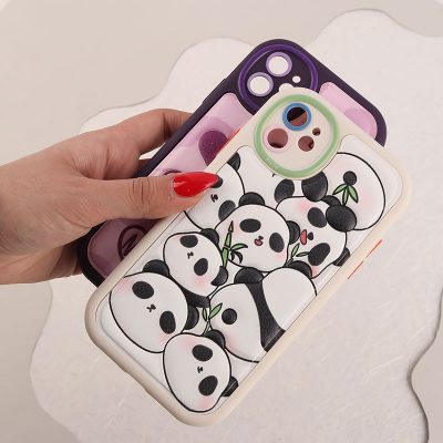 قاب چرمی آیفون iPhone 11 طرح نقاشی برجسته محافظ لنزدار