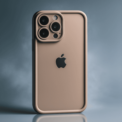 13 pro max solid logo brown