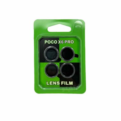 x6 pro camera lens black