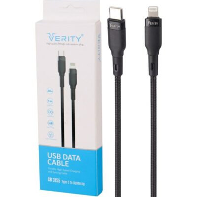 کابل شارژ Verity Type-C to Lightning مدل CB 3155 1