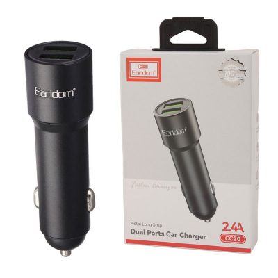 شارژر فندکی 12 وات دو پورت ارلدام Earldom مدل ES-CC20